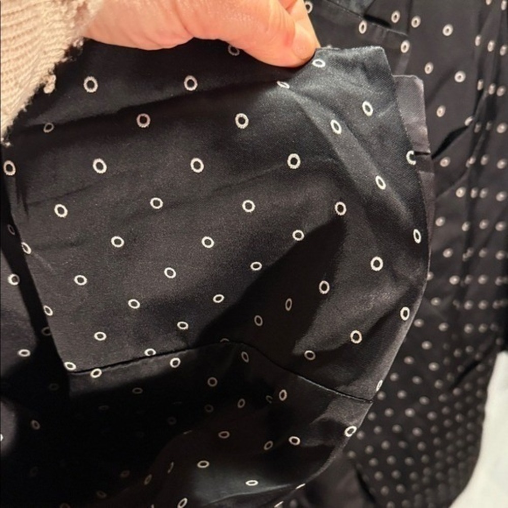 Thakoon Jacket luxury fabric basics black White Dot detail 6 oversize blazer 6 M - Picture 9 of 11